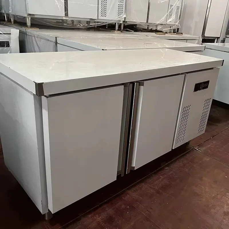 Z189 A65 ثلاجة تجارية فريزر حليب الشاي متجر أفقي مبردة طازجة حفظ خزانة المطبخ الفريزر منضدة #3