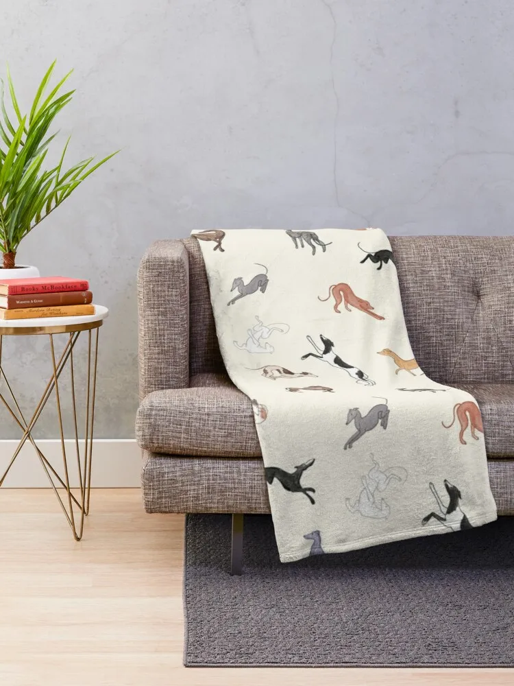 Greyhound Love - Adopt Throw Blanket Blankets Sofas Of Decoration blankets for winter