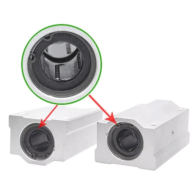 1Pcs Buchse Block Für Linear Guild Schiene Welle/Linear Kugellager Block CNC Router 3D drucker teile