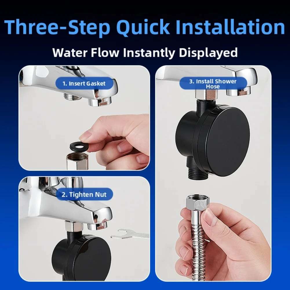 For Comfortable Bathing Bath Smart Thermometer Shower Thermometer Accurate Temperature Measurement Long-lasting Construction