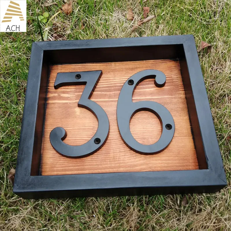 5 Inch Modern House Numbers for Outside,  Address Numbers for House, Anti-Rust Floating Numbers for Front Door Garden Mailbox