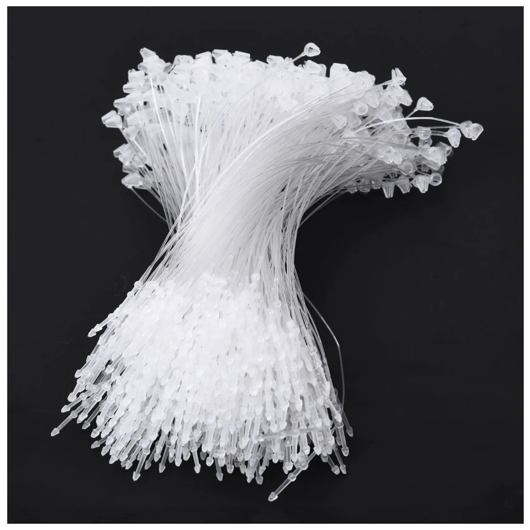 OFSS-4000 Pieces White Snap Lock Pins Loop Price Tag Fastener 5 Inch 130Mm