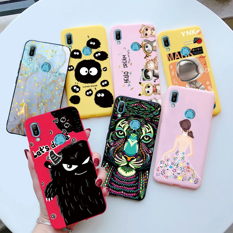 For Huawei Y6 Prime 2019 Case Y6S Y6 2019 Marble Phone Cover For Huawei Y6 Pro 2019 MRD-LX2 LX1 LX3 Y 6s JAT-L41 JAT-L29 Coque