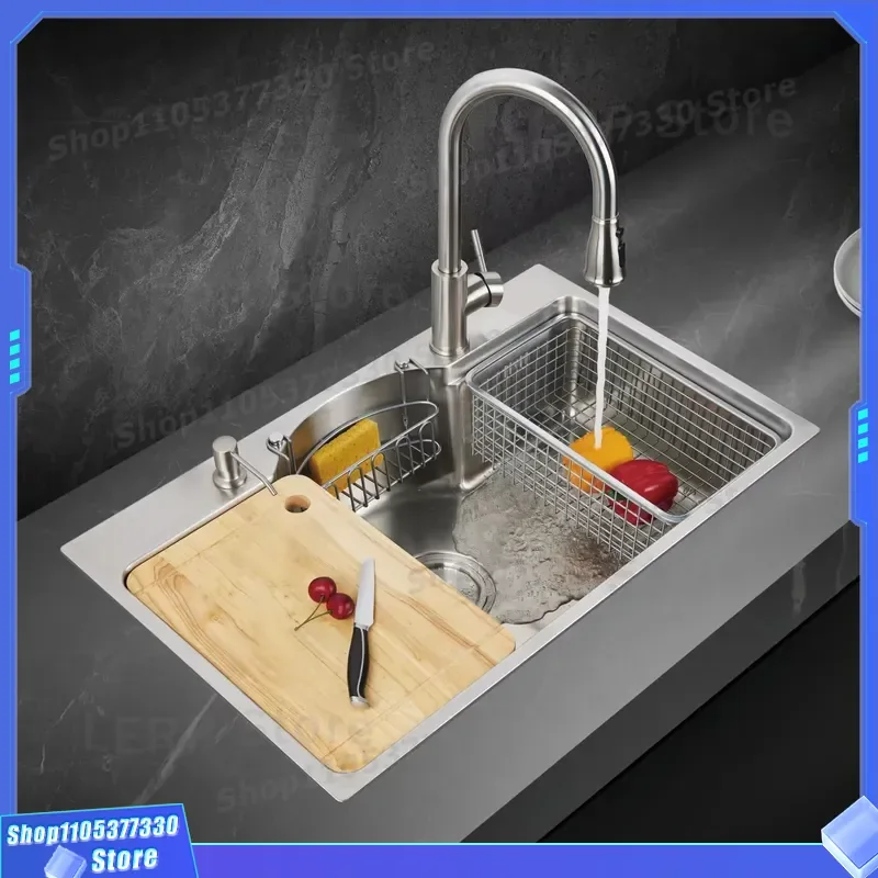 Large 304 Stainless Steel Kitchen Sink Single Bowl Undermount Design Professional Technical Support New 2025 Model For Modern