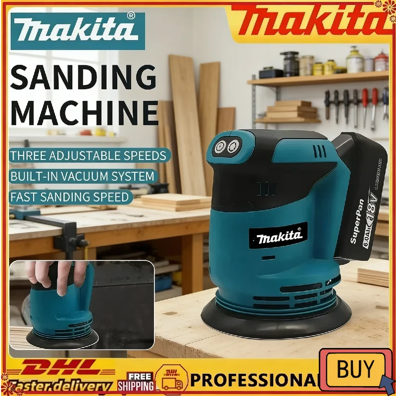

Бесщеточная эксцентриковая шлифовальная машина Makita DBO180Z 18В, аккумуляторная, для обработки дерева, шлифовки и полировки, без аккумулятора и зарядного устройства