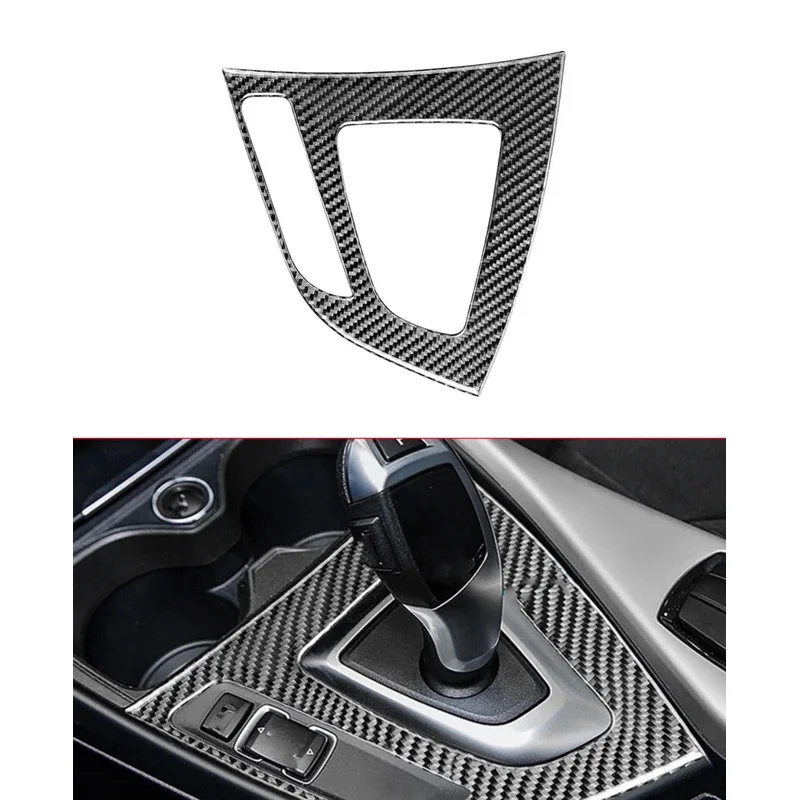 Carbon Fiber Transmission Shift ABS Panel Cover Sticker For BMW 1 Series F20 F21 116i 118i 2 Series F22 F23