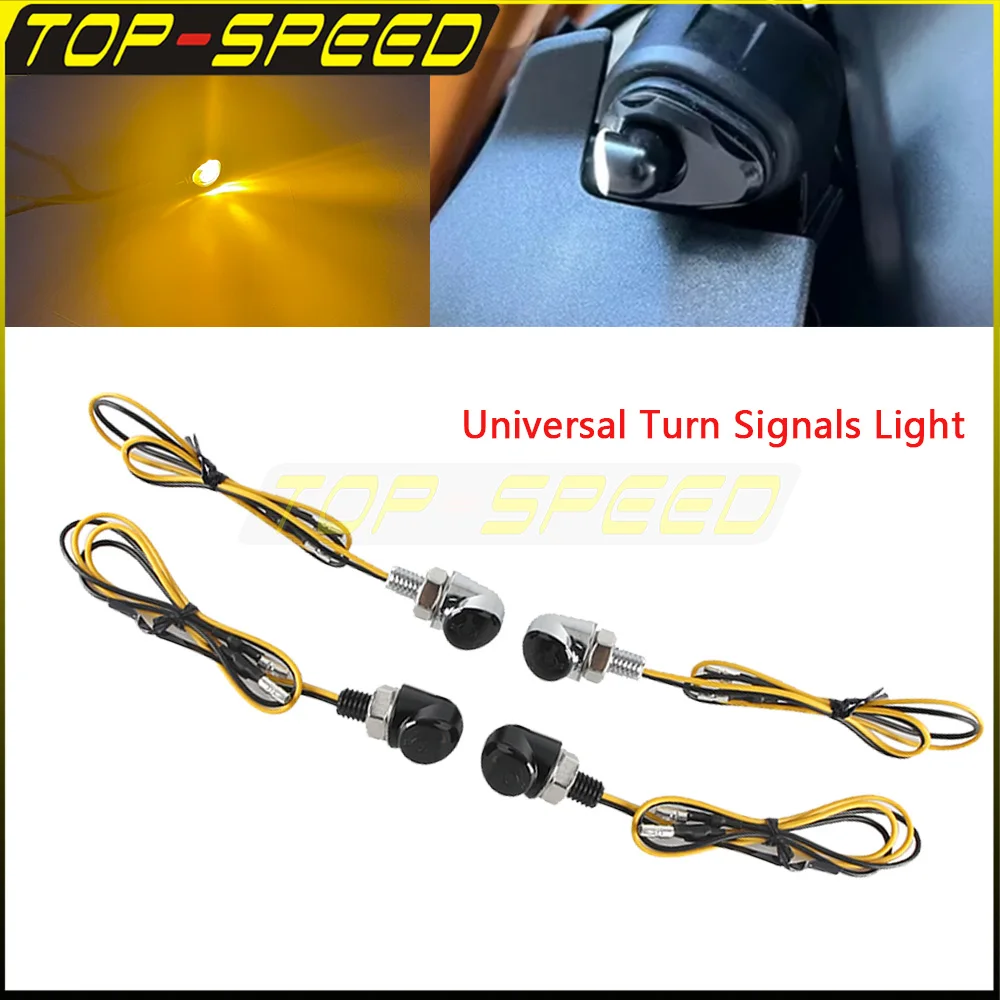 

8mm Aluminium Mini Led Motorcycle E24 Turn Signal Lamps Flashing Light Blinker Signal Lamp For Kawasaki Yamaha Hyosung Aprilia