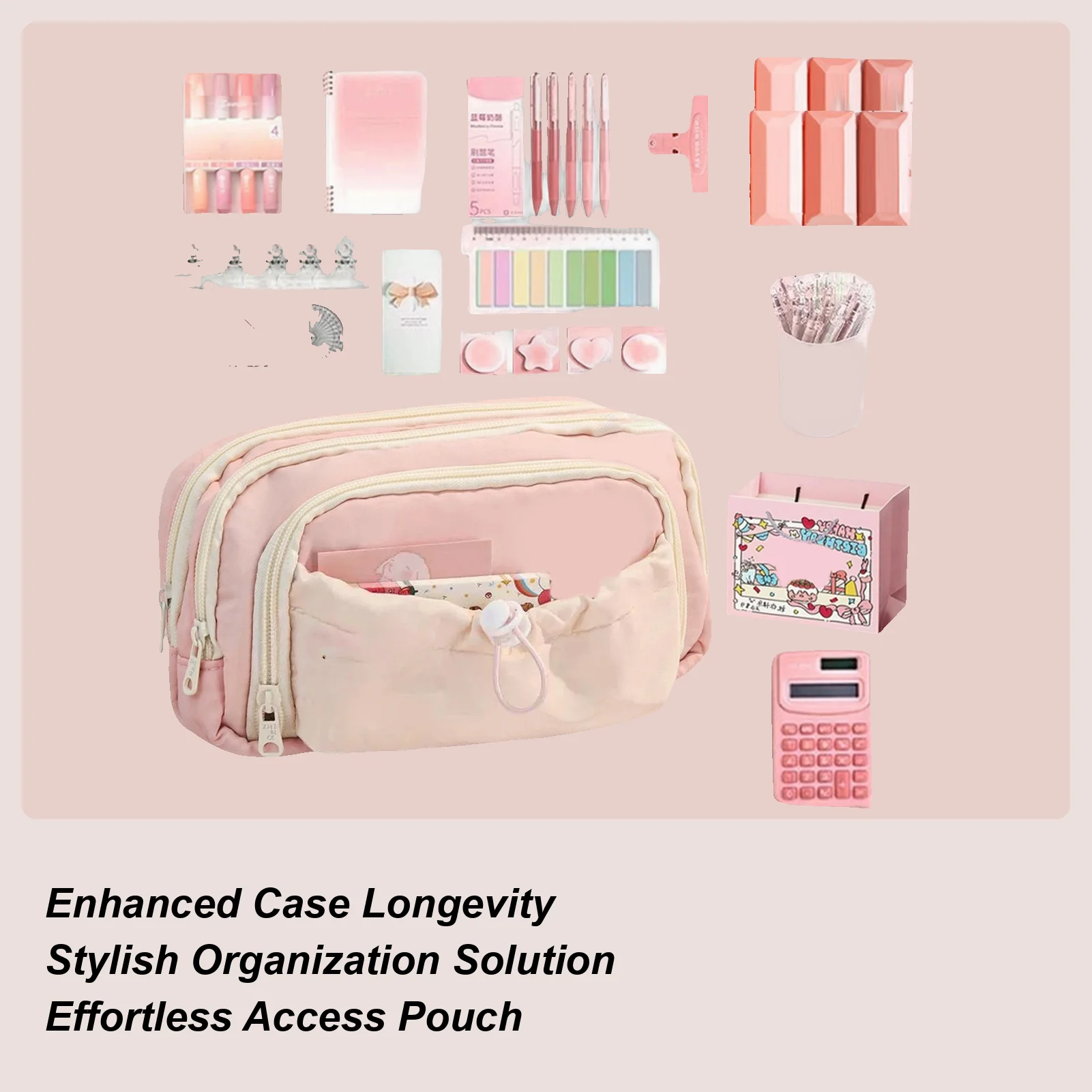 design-per-cuccioli-organizzatore-di-grande-capacita-astuccio-per-matite-carino-forniture-di-cancelleria-per-la-scuola-regalo-per-studenti-di-ritorno-a-scuola-per-ragazze-adolescenti-ragazzi