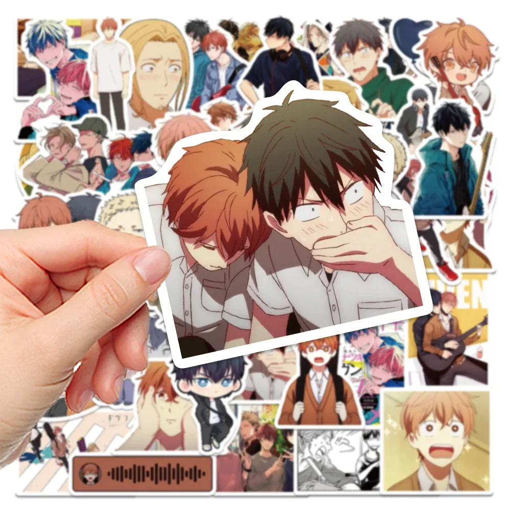 60PCS Japanese Bl Manga Anime Stickers, Personalized and Versatile, Suitable for Suitcases, Laptops, IPads, Skateboards, Noteboo