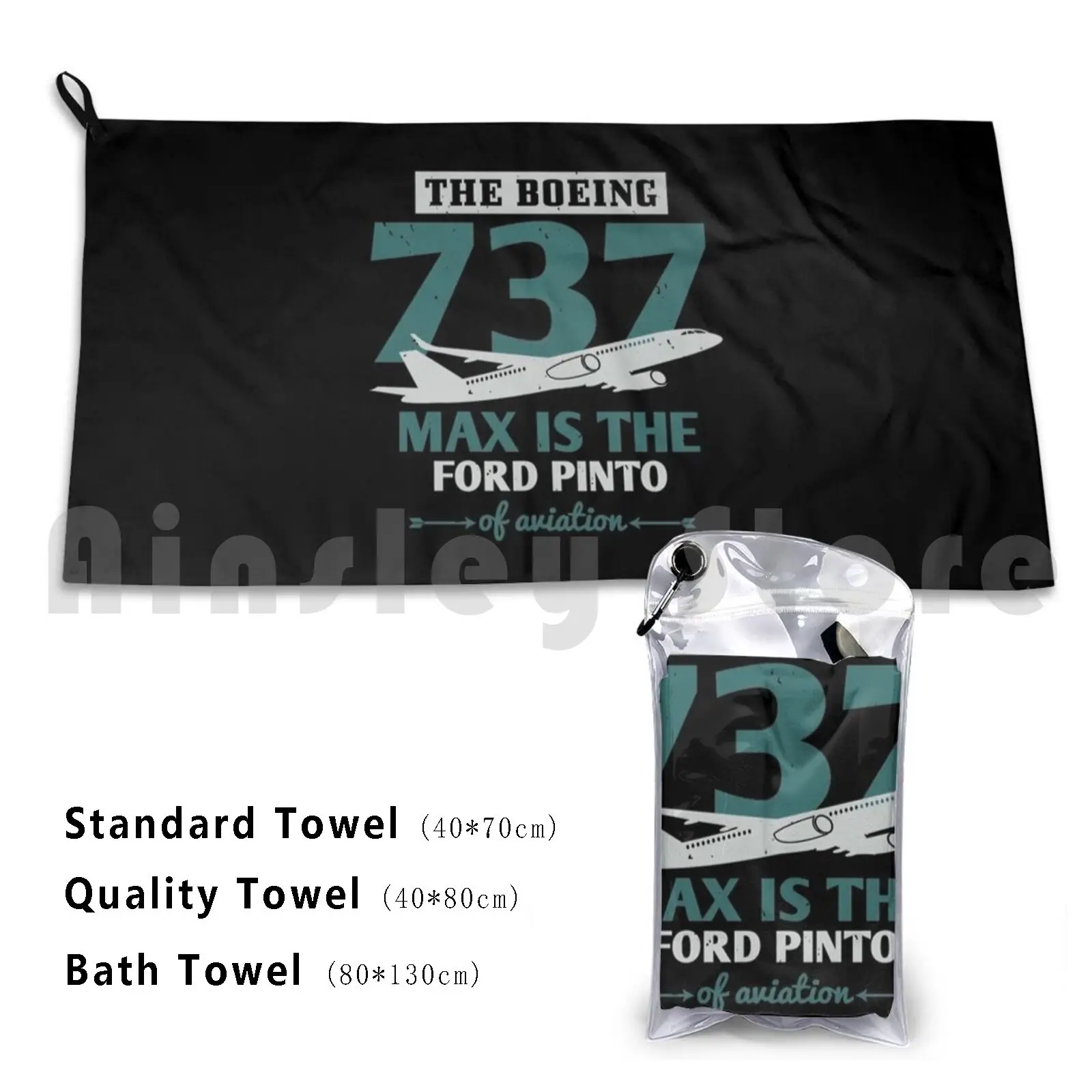 The Boeing 737 Max Is The Pinto Of Aviation-Zinspira Bath Towel Beach Cushion Pilot Airplane Flying Flight Fly Plane