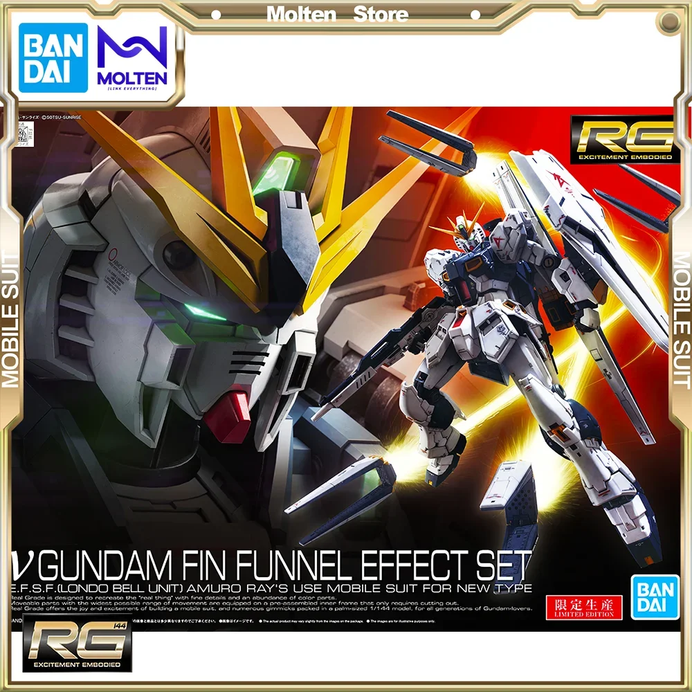 

BANDAI Original 1/144 RG Limited Editon Nu Gundam Fin Funnel Effect Set Model Kit Assembly/Assembling Anime Action Figure