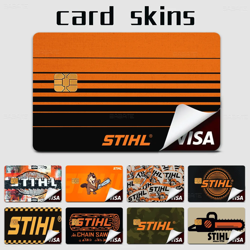 Stihl Logo Printed Different Styles Poker Sticker Film Tape Skin for Credit Card Debit Card Big Chip