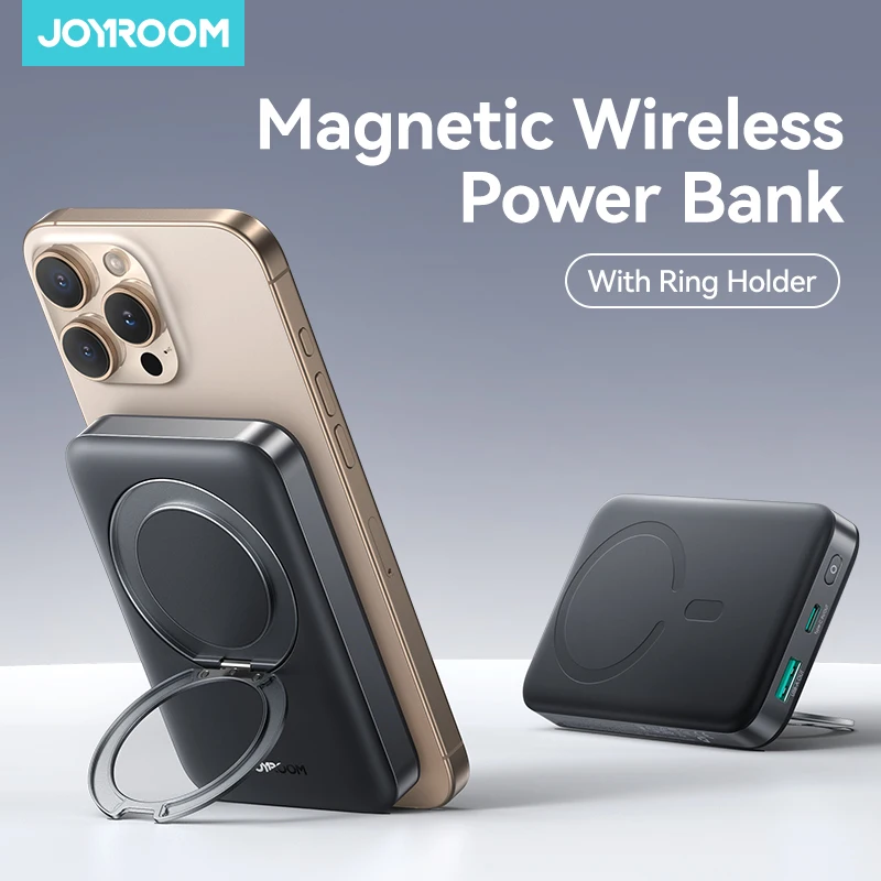 Joyroom 10000mAh Power Bank For MagSafe 15W Wireless Charging Magnetic Power Bank 22.5W Wired Charger For iPhone 16-12 Series