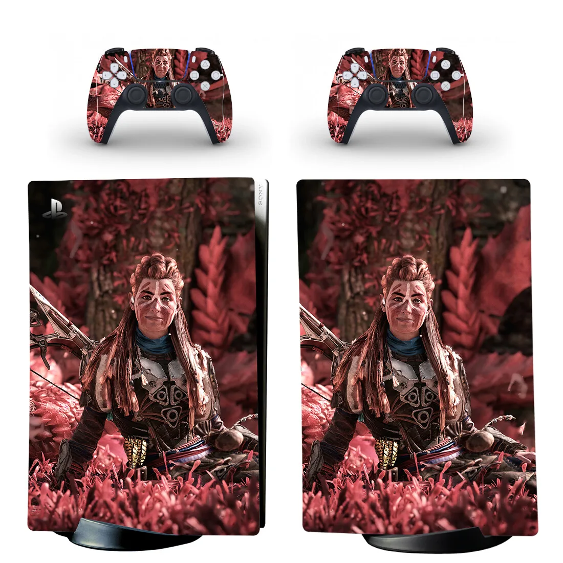 Horizon Forbidden West PS5 Digital Skin Sticker Decal Cover for Console and 2 Controllers Vinyl Skins