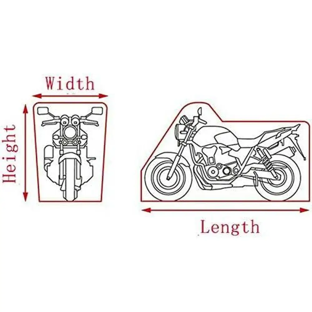 1pc Rainproof and dustproof motorcycle cover For 50cc scooters, electric scooters and 125cc-150cc motorcycles without a trunk