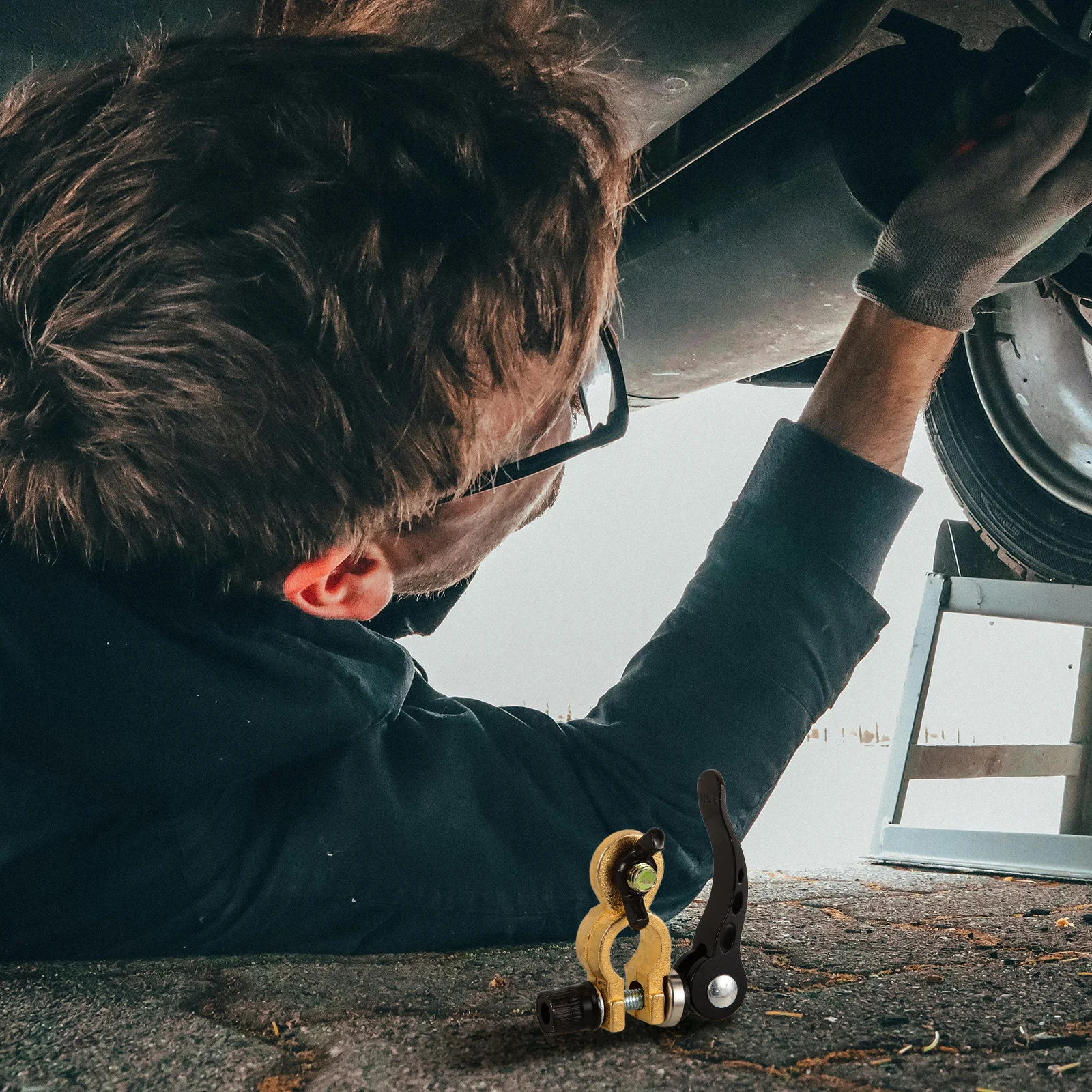 1 زوج محطة قطع جهاز السيارات النحاس أعلى آخر موصلات الإفراج السريع محطة المشبك للسيارة