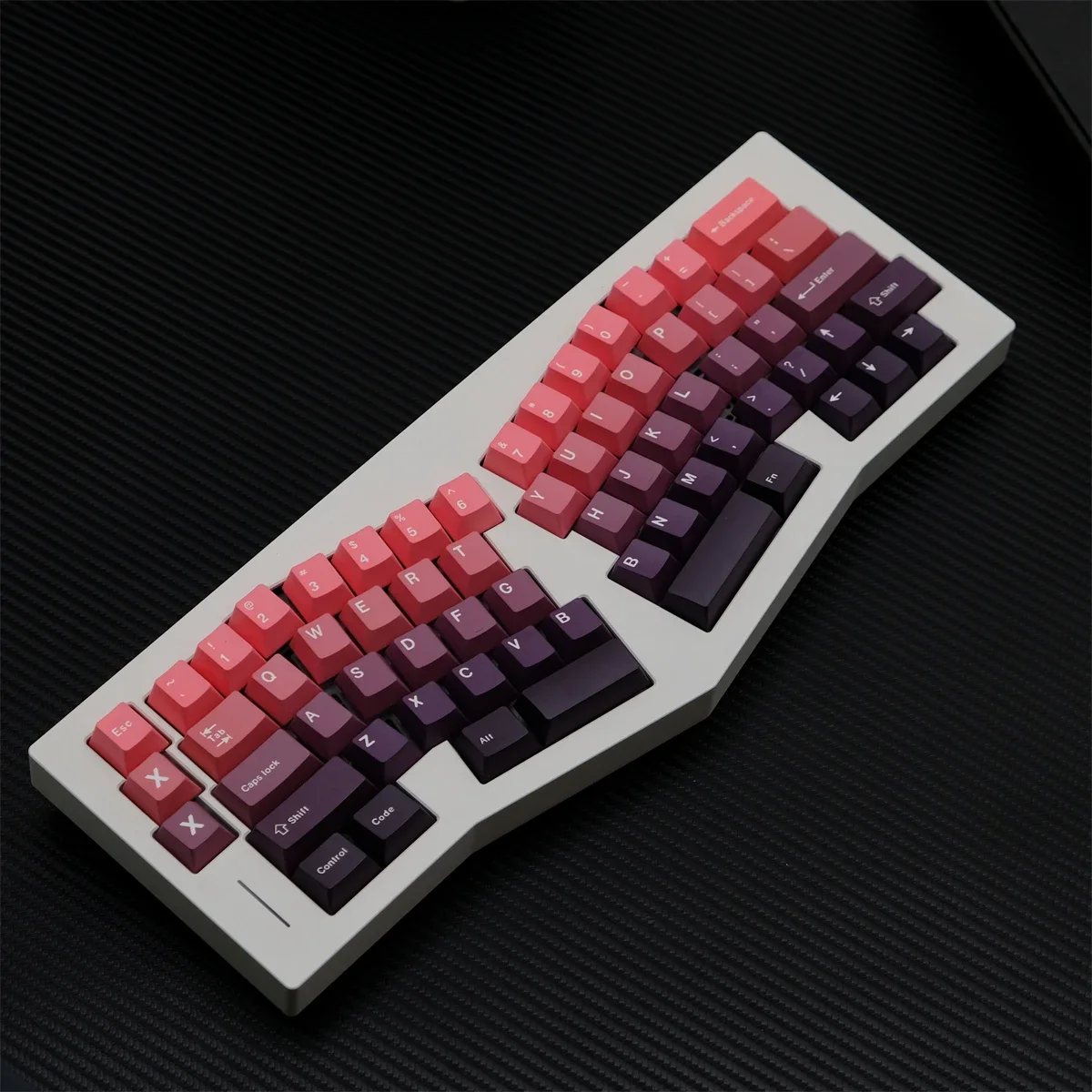 KBCaps Mechanical Keyboard Accessories Keycaps 147 Key Gradient Red Keycaps Cherry Profile Dye-Sub for MX Switches Key cap