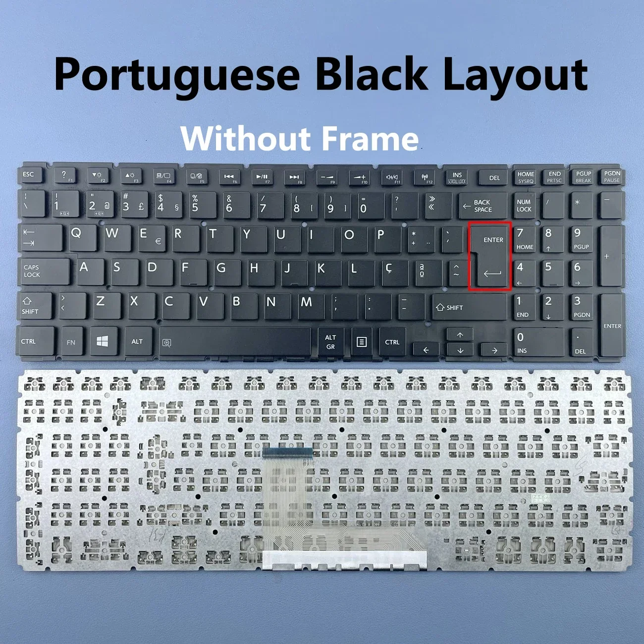 Portuguese Keyboard For Toshiba Satellite L50-B S50-B L50D-B L50T-B L50DT-B L55(D)-B S55-B S55T-B S55D-B Series PO Layout