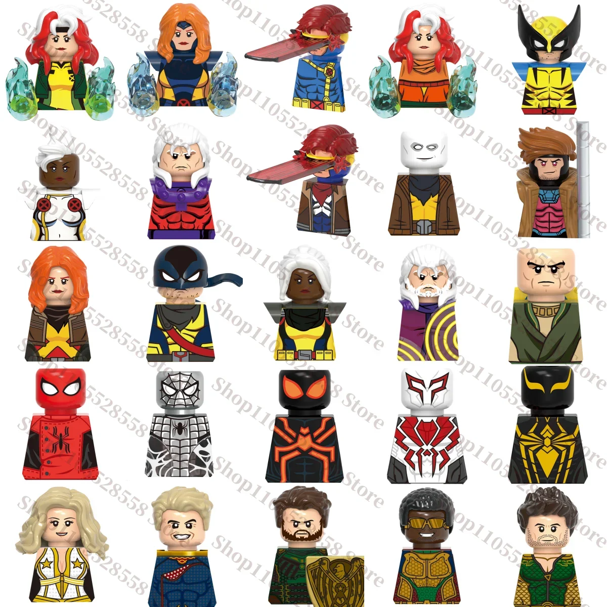 New Superhero brick toys G0221 G0222 Assembled toys Collection model building blocks party gifts
