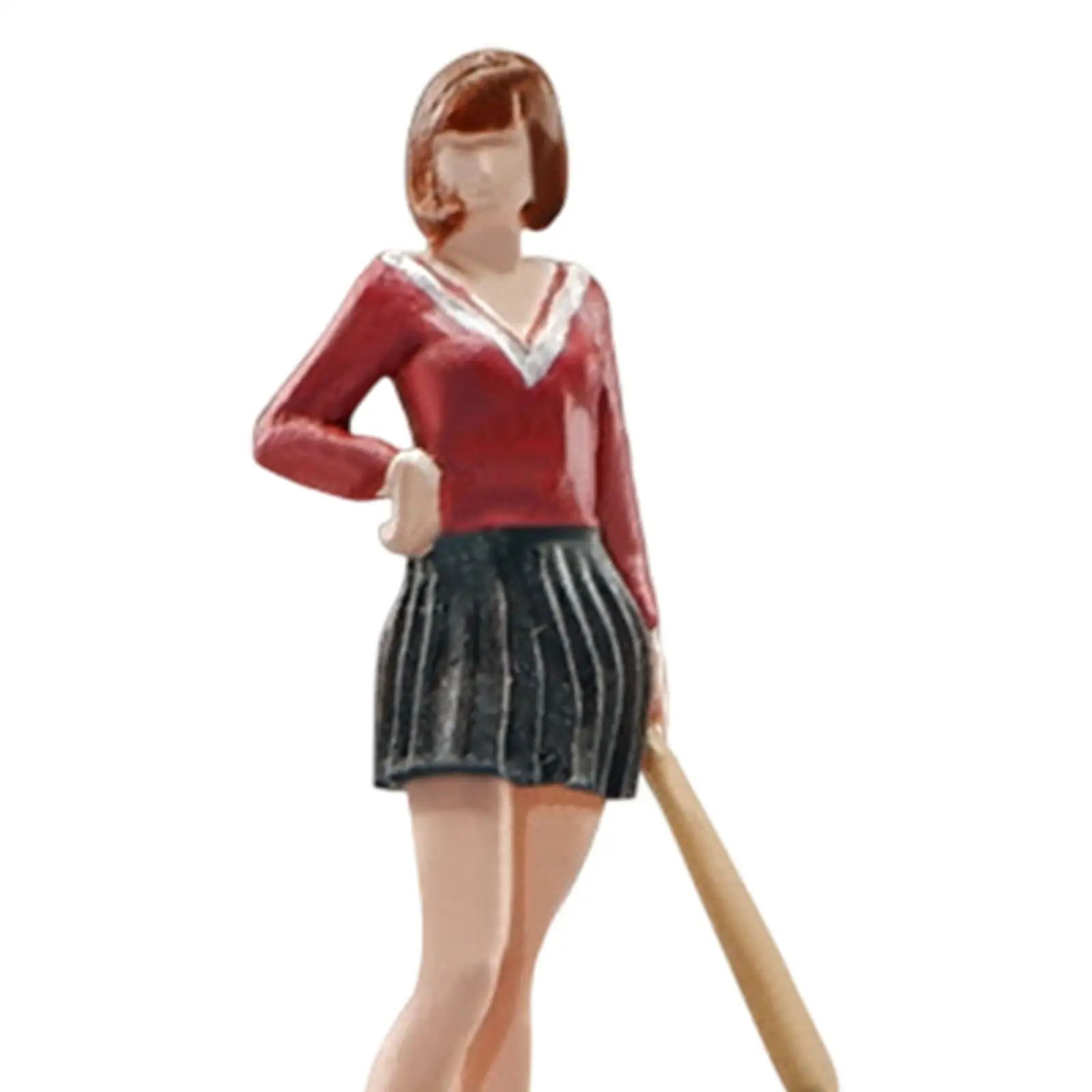 Figurki w skali 1:64 z krótką spódniczką, figurki ludzi do aranżacji dioram, żywiczne modele postaci do dekoracji ogrodu wróżek na biurko.