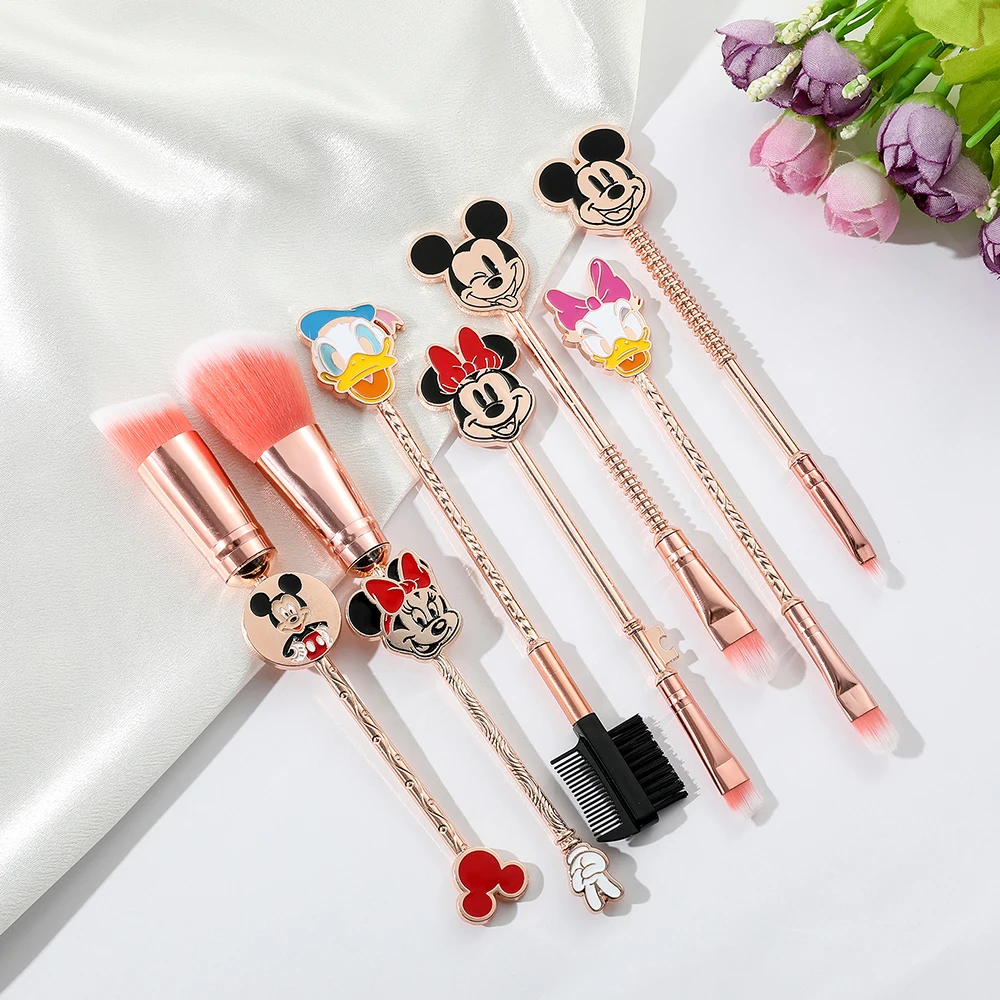 7-piece set makeup brush set Mickey cute cartoon style eye shadow brush fiber soft bristles beginner makeup tools