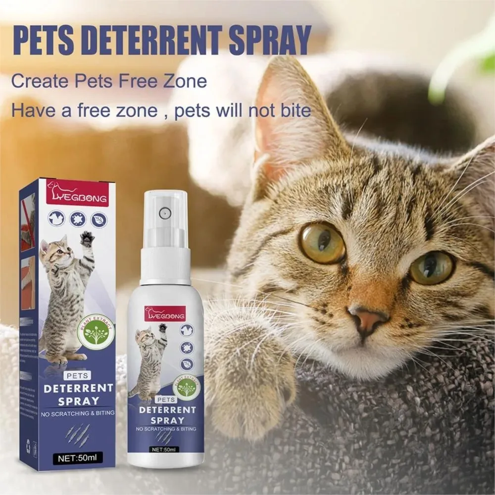 ZK20 Cat Scratch Deterrent Spray Natural Scratching Training Aid Spray No Stimulation Orange Fragrance Sofa Furniture Protectors