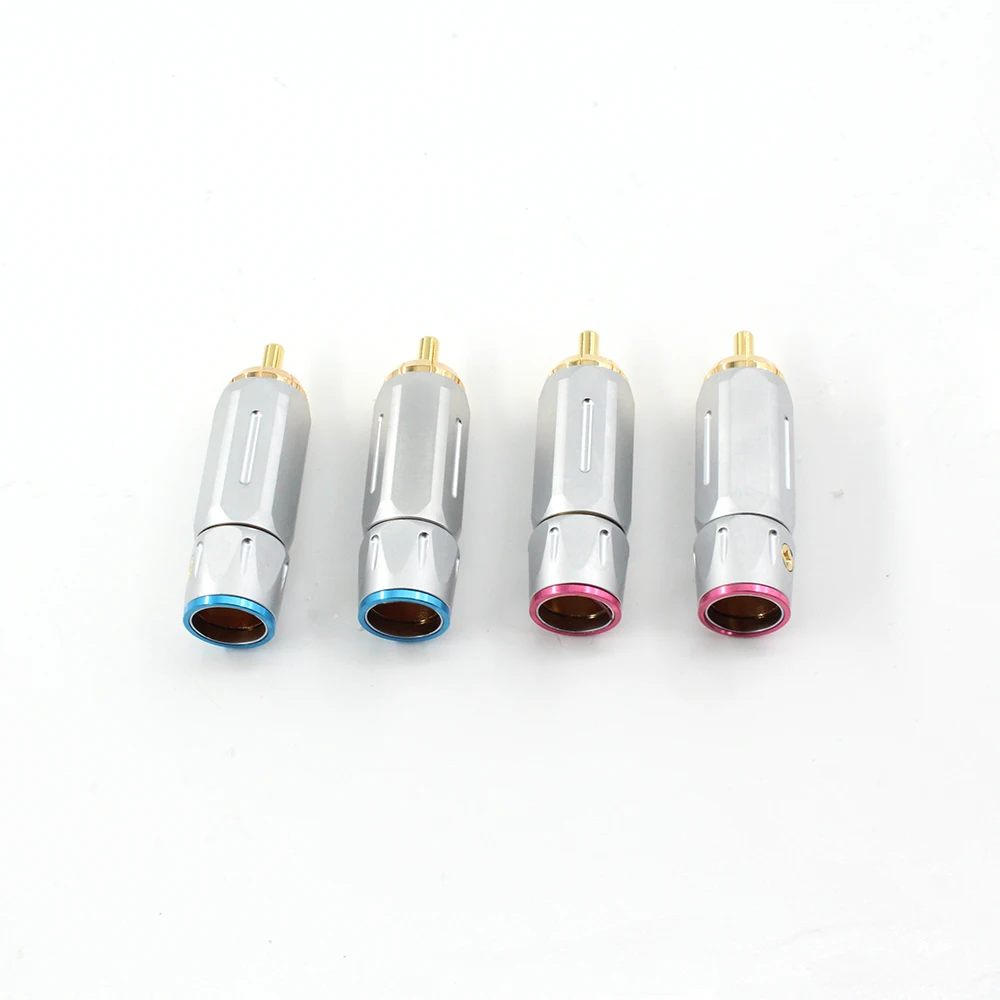 

Латунные позолоченные вилки HiFi класса RCA, комплект из 4 шт. для адаптеров Phono ​