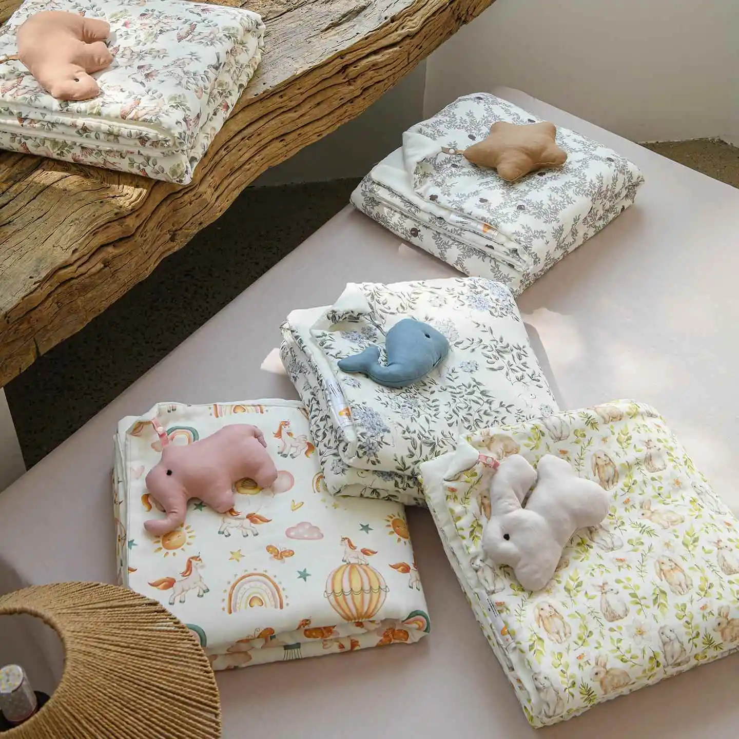 Baby Bamboo Cotton Summer Coolness Blanket Newborn Children Cool Feeling Small Sleepover Quilt Kindergarten Baby Nap Air Cond...