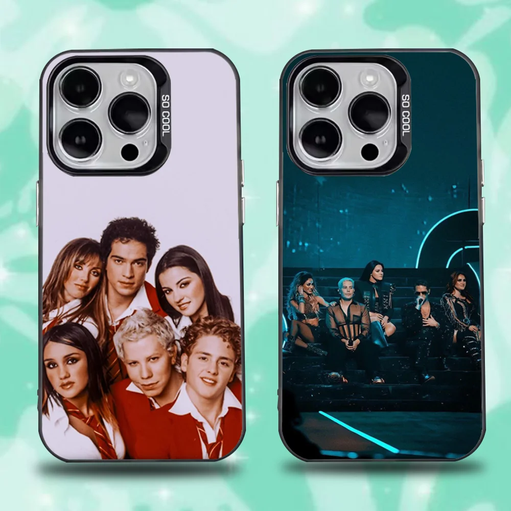 

R-RBD Chorus R-Rebelde Phone Case For iPhone 16,15,14,13,12,11,Pro,Max,Plus,Mini,XS,SE Anti Fall Black Matte Hard Bumper