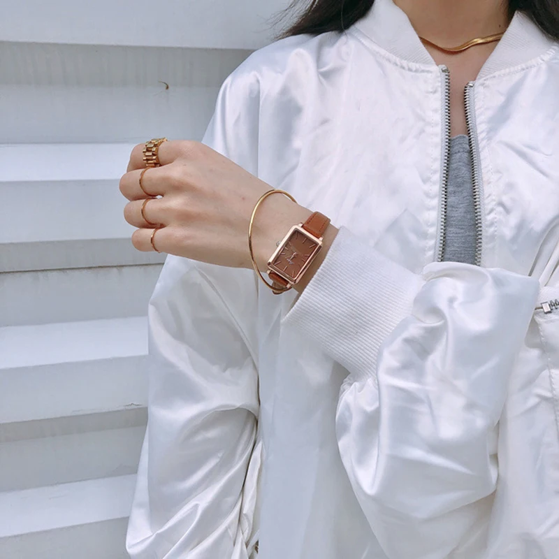 UTHAI BK67 Fashionable Woman watch, small, fresh, casual, retro square quartz watch, simple clock gift watches for woman