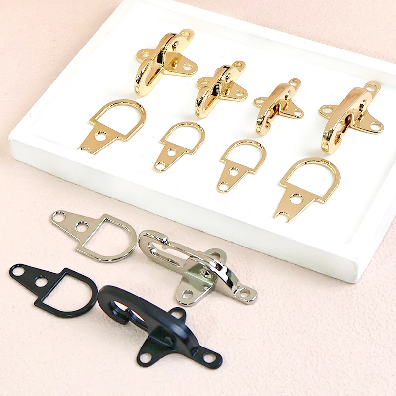 2/5 قطعة Meetee أبازيم معدنية للحقائب مشبك قفل معطف حزام مشبك حلقة تسلق الزخرفية زر سترة اطفاء مقاطع الأجهزة #4
