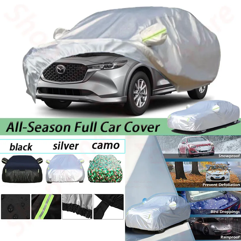 

Windproof Cover Compatible with 2013-2024 Mazda CX5 All Weather Waterproof Sun Rain UV Dust Snow Protection Outdoor Covers