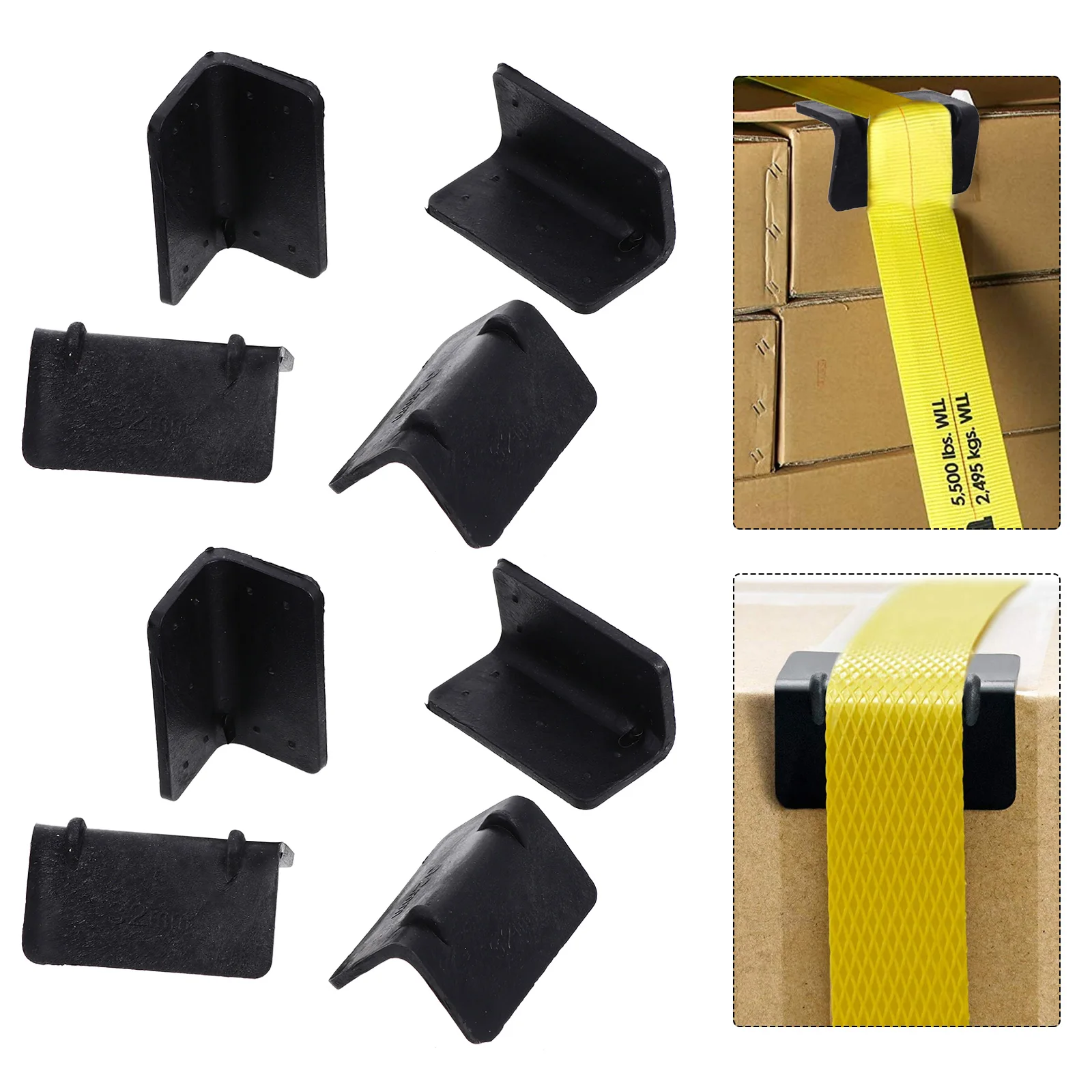 100Pcs Plastic Corner Protector Strong Reusable for Packaging Edges Strap Life Extension Secure Shipment Tools
