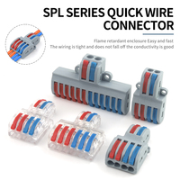 10PCS Quick Electrical Wire Cable Connectors SPL42 62 Conductor Push-in Wiring Terminals Block Universal Compact Junction Box