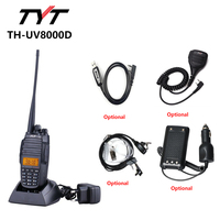 TYT TH-UV8000D Radio With Accessory Optional 10W Dual Band Handheld Radio 136-174&400-520MHz Amateur Walkie Talkie 3600mAh