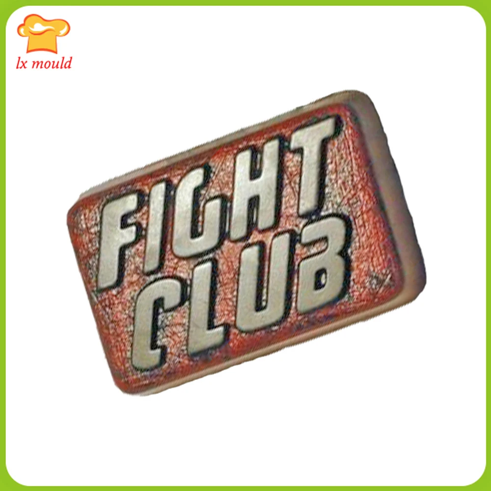 LXYY Fight Club Soap Silione Mold Bar Kitchen Bake Cake Decoration Chocolate Ice Moulds