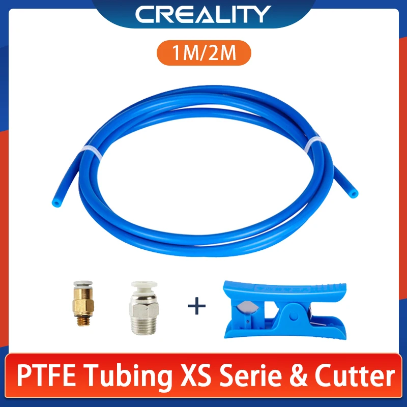 Tubo de PTFE Bowden Capricornio de 2x4mm, tubo de alimentación de guía remota, extrusora Bowden para piezas de impresora 3D CREALITY Ender 3 CR10