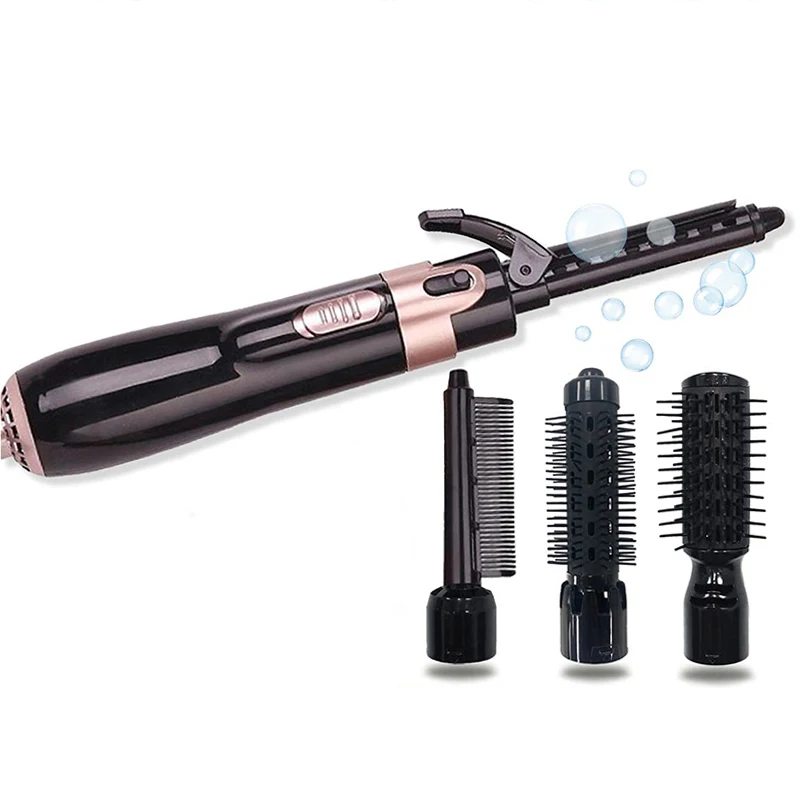 4 In 1 One Step Hair Dryer Hot Air Brush Electric Hair Dryer Blower Brush Multifunctional Hot Air Comb Hair Curler