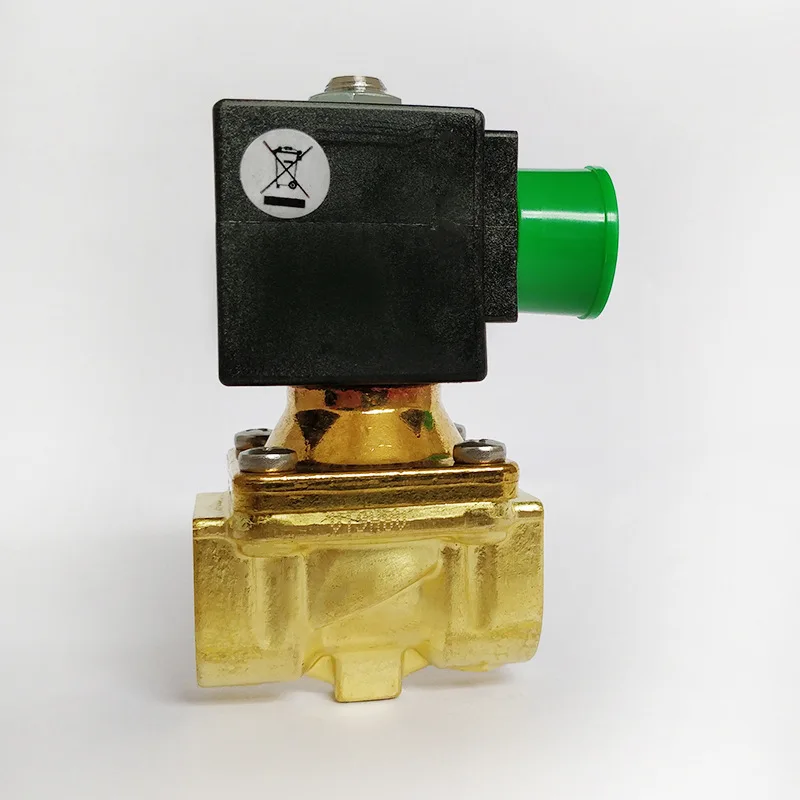 Manufacturer supplies 21H8KV120 brass solenoid valve, two-way pilot control industrial connection control