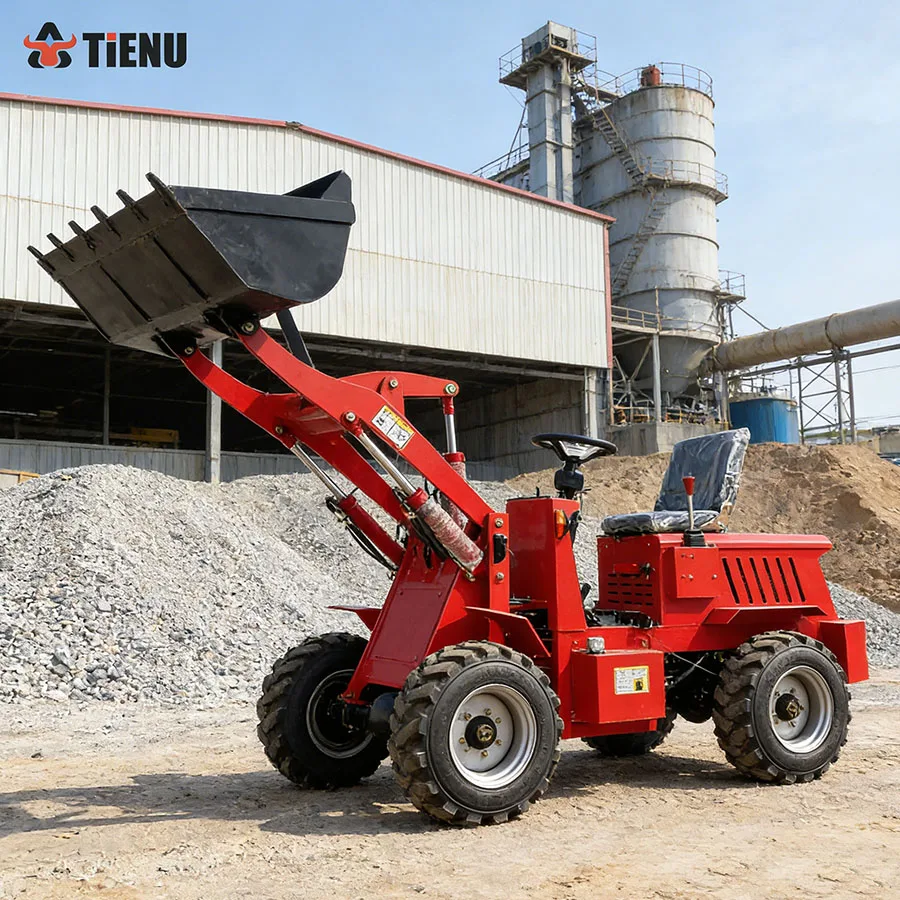 EPA Mini Loader 700kg 800kg CE Diesel Engine 2-year Warranty Three Wheel Skid Steer Loader for Sale Loader with Bucket