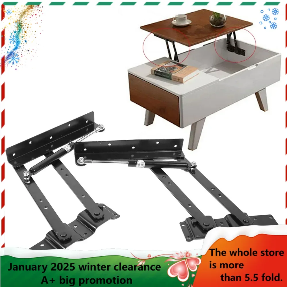 

2x Practical Lift Up Coffee Table Mechanism Hardware Top Lifting Frame Furniture