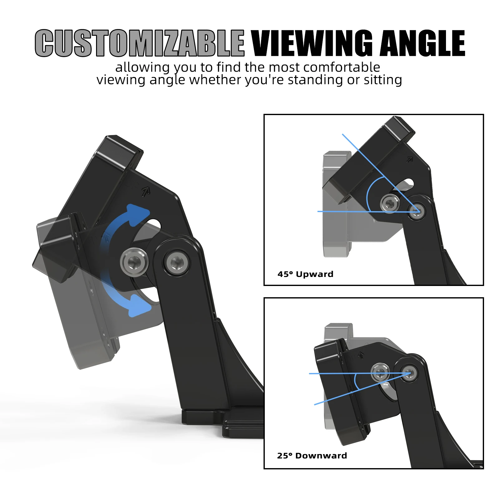 2023-2026 For KTM 890 Adventure R/ Rally 790 Adventure R/ Rally Adjustable GPS Phone Mount AMPS Bolt Pattern Mount