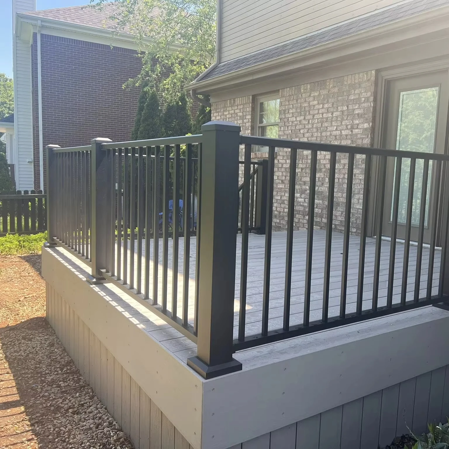 Maatwerk Goedkope prijs Aluminium balustrade Leuning Reling Balkon Trap Aluminium Piketrailing