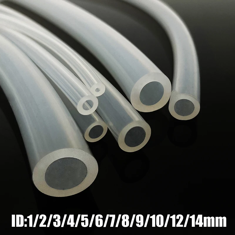 

5/10 Meters Silicone Hose Transparent Food Grade Pipe 2mm 4mm 6mm 8mm 10mm 12mm 14mm pipe Rubber Hose Aquarium Soft Tubing Hose