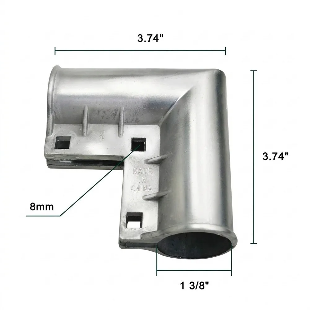 For Secure Gate Operation Chain Link Gate Corner Outdoor Fence Connector 1-3 8 X 1-3 8 Complete Hardware Included