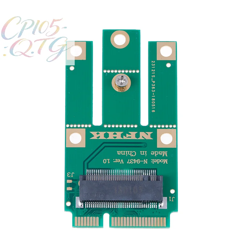 

Hot Sale A+E key A key M.2 NGFF wireless module to MINI PCIE adapter for wireless card