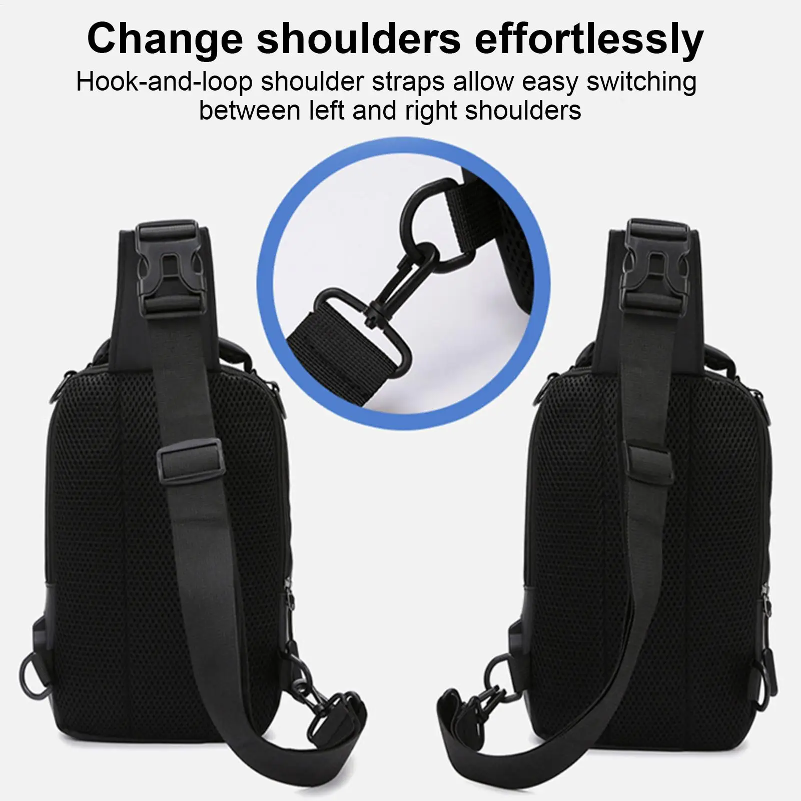 

Сумка-слинг для пешего туризма, портативная водонепроницаемая сумка, повседневный рюкзак на плечо для ежедневных поездок, кемпинга, рабочего места, бизнеса, отдыха, спорта