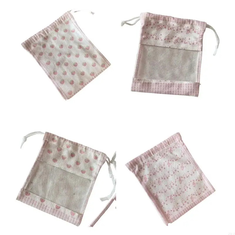 

Musical Notes Jewellery Bag Travel Storage Bag Travel Toiletry Bag Strawberry Makeup Bag Storage Drawstring Bag 20CA