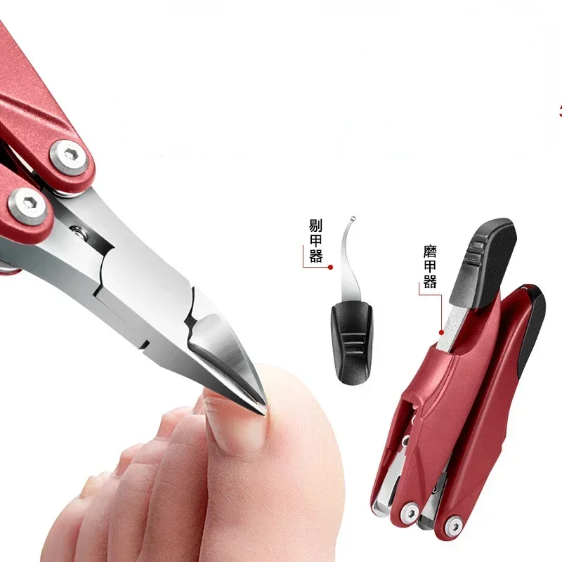 1 قطعة كماشة الأظافر انقر الأنف تصميم السيليكون لمقص الأظافر هلام البولندية إزالة باديكير مانيكير لون مسمار الفن