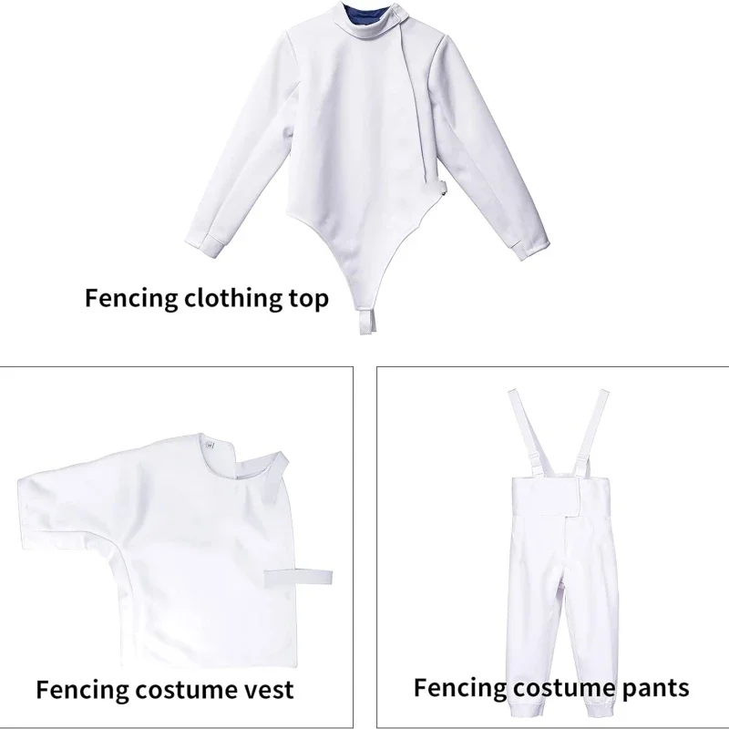 2024 350NW Fencing Jacket Uniform Suit (Pants/Jacket/Vest Set) Classic Male Fencing Training Protective Suit for Foil Epee Saber